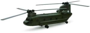lot 14031 image: New Ray Boeing CH-47 Chinook Aircraft United States Army Olive Drab Military Mission Series 160 Diecast Model