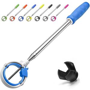 lot 14041 image: Golf Ball Retriever, Golf Balls Retriever Telescopic for Water with Spring Release-Ready Head, Balls Retriever Tool Golf with Locking Clip, Grabber Tool, Golf Accessories Golf Gift for Men (Blue, 9ft)