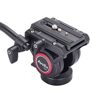 lot 14084 image: Avella Video Tripod Fluid Head with Quick Release Plate, Lightweight Heavy Duty Compatible with Manfrotto,Max Load 13.2lb6kg for Video Canon Nikon Sony Olympus Panasonic DSLR Camera, V504