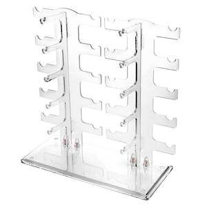 lot 14090 image: Lamoutor 2 Row Sunglasses Rack Holder Glasses Display Stand Transparent