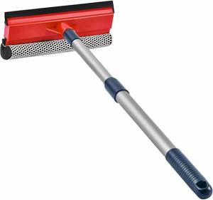 lot 14094 image: Squeegee for Window Cleaning with Long Handle, 2-in-1 Window Squeege for Home, Car Windshield, Mirror, Glass Cleaning with Extension Pole 18-30