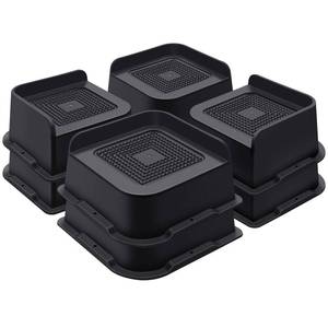 lot 14143 image: ANNKUT Bed Risers 2 Inch Heavy Duty, Furniture Risers for Bed Desk Table Sofa CouchOversized Bed Lifts Risers, Support up to 5000 Lbs(8 Pack Black)