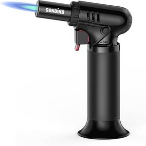 lot 14169 image: Sondiko Butane Torch with Fuel Gauge S907, Refillable Soldering Torch with Adjustable Flame for Welding, Resin Art, Industrial(Butane Gas Not Included)