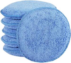 lot 14170 image: FONAROLL Microfiber Wax Applicator Pads, Car Wax Applicator, Buffing & Detail Polishing Foam Pads for Car Cleaning and Fine Polishing (5 Diameter, 6 Pack)�