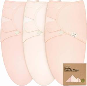 lot 14178 image: KeaBabies 3-Pack Organic Baby Swaddle Sleep Sacks - Swaddles for Newborns, Infant 0-3 Months, Baby Girls, Boys, Soft & Snug Newborn Sleep Sack, Nursery Swaddling Blankets (Angelic)