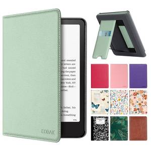 lot 14215 image: CoBak Stand Case for 7 Kindle Paperwhite 12th Gen 2024 and Kindle Colorsoft with Hand Strap - Compatible with MagSafe, for SamsungBelkinAnker Wireless Charging Pads, Durable, Auto Sleep Wake