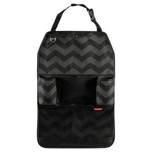 lot 14236 image: Skip Hop Style Driven Back Seat Car Organizer - Tonal Chevron
