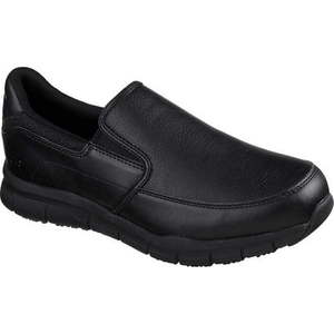 lot 14244 image: Skechers Work Mens Nampa - Groton Double Gore Slip Resistant Work Shoes, 11
