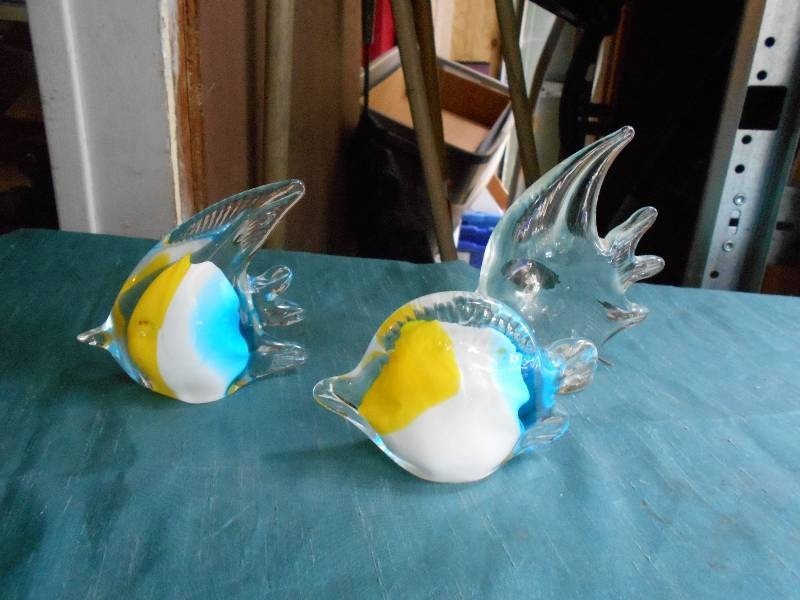 lot 8164 image: Set of Blown Glass Fish