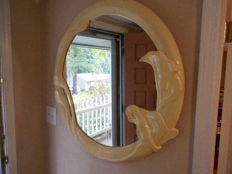 lot 8175 image: Retro Tulip Mirror