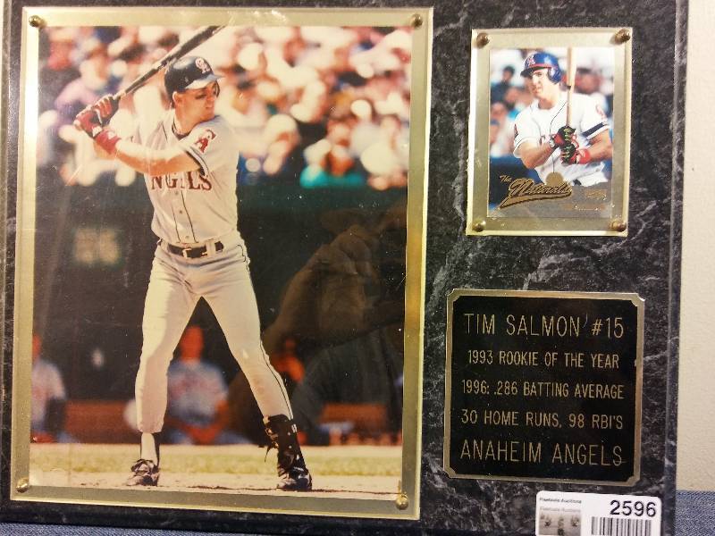 lot 2596 image: TIM SALMON # 15 MEMORABILIA
