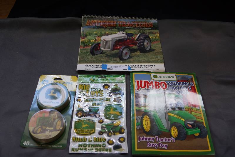 lot 99 image: Coasters- Coloring Book and More- John Deere
