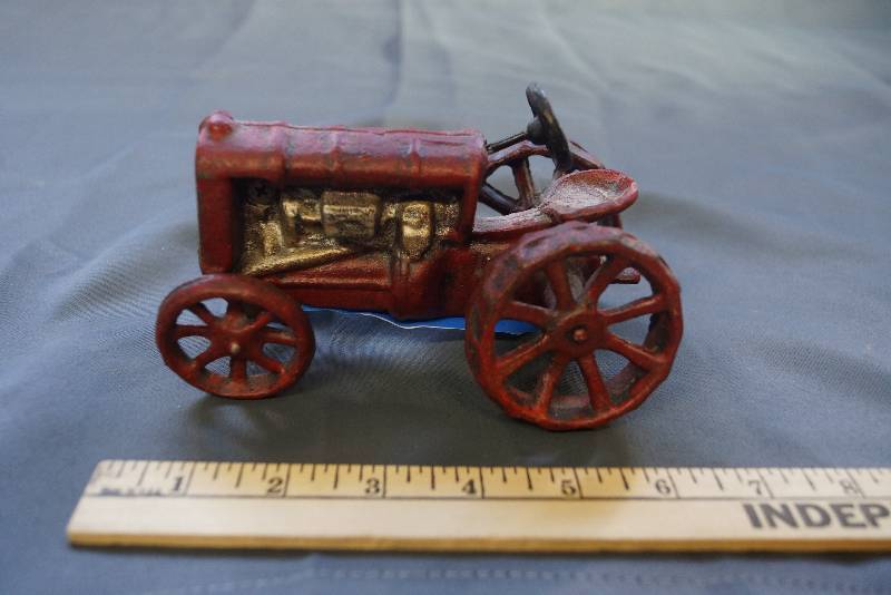 lot 187 image: Red Cast Tractor
