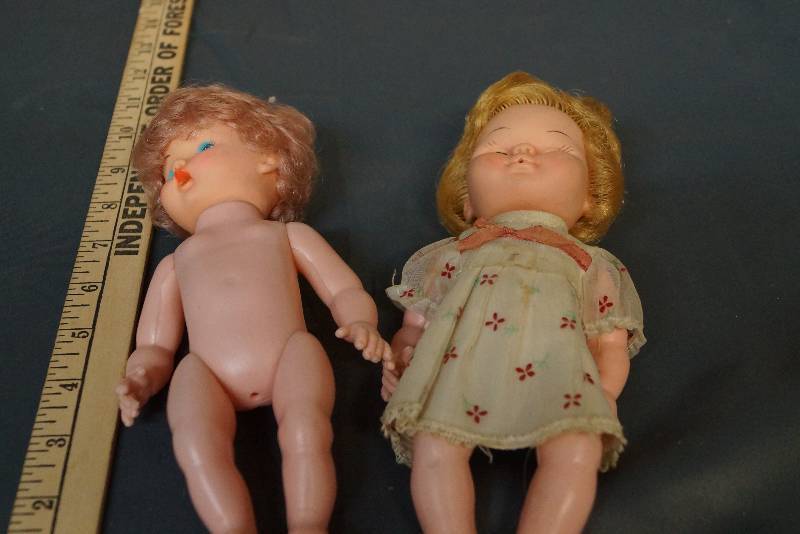 lot 1162 image: 2 Old Baby Dolls