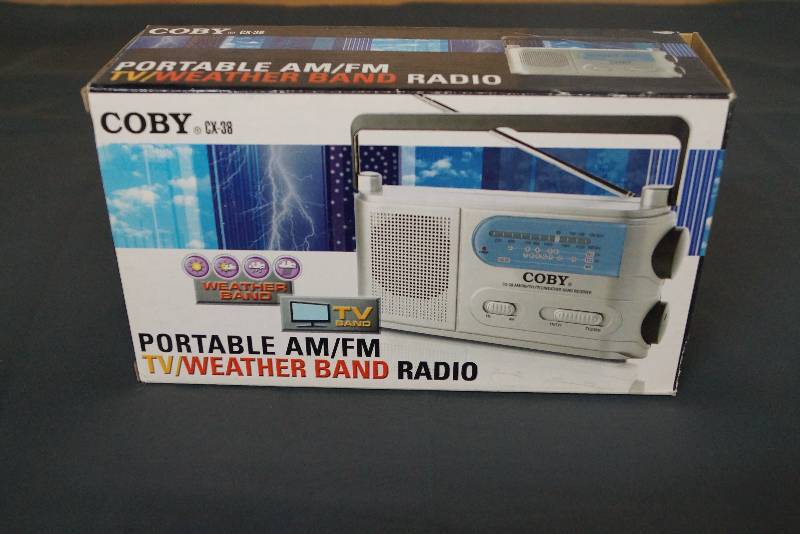 lot 1107 image: Portable Weatherband Radio  AMFM  TV