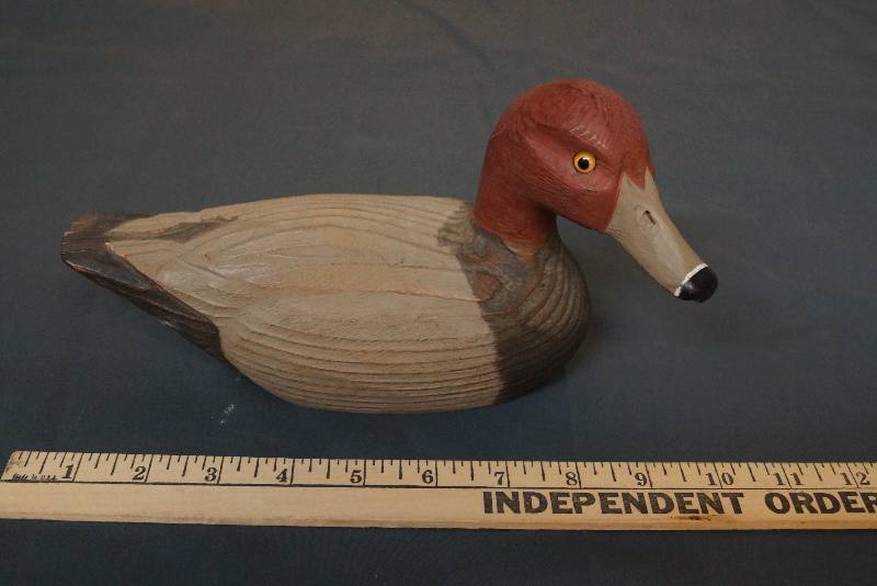 lot 1095 image: Awesome Wood Duck Decoy- Decor