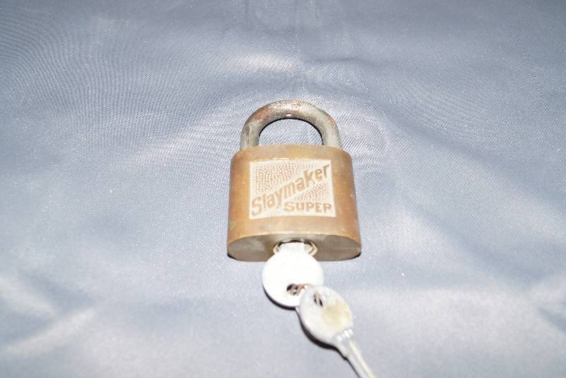 lot 1098 image: Vintage Slaymaker Super Padlock- With Keys