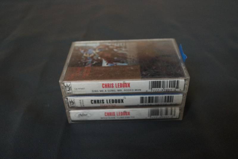lot 1155 image: Lot of 3 Rodeo Country Music Cassette Tapes   Chris LaDoux