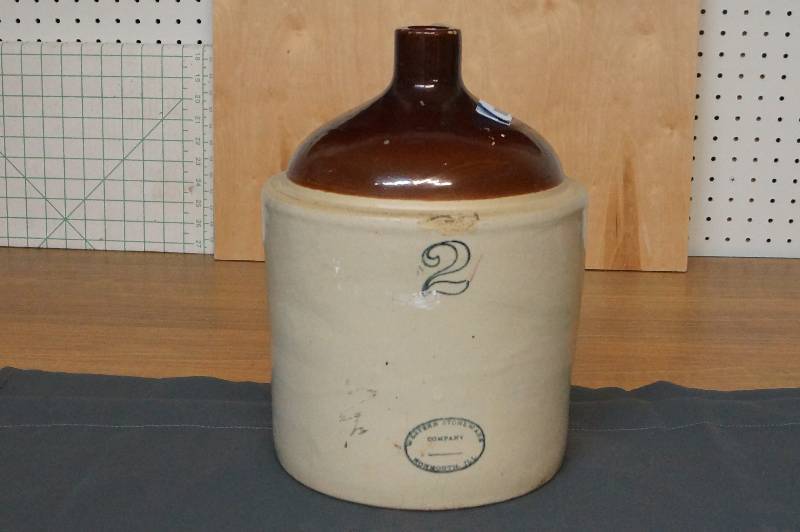 lot 1102 image: Western Stoneware Whiskey Moonshine Style Jug 2