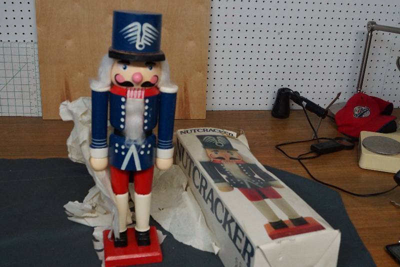 lot 1115 image: 2 Foot Tall Wooden Nutcracker Statue