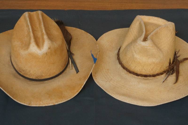 lot 1156 image: 2 Straw Cowboy Hats  1 is a Resistol