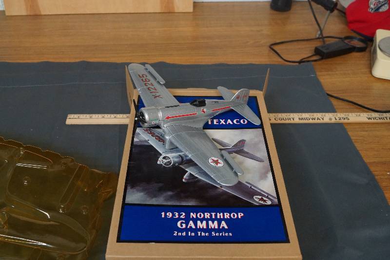 lot 1087 image: Texaco Series ERTL Bank- Airplane- 1932 Northrop Gamma