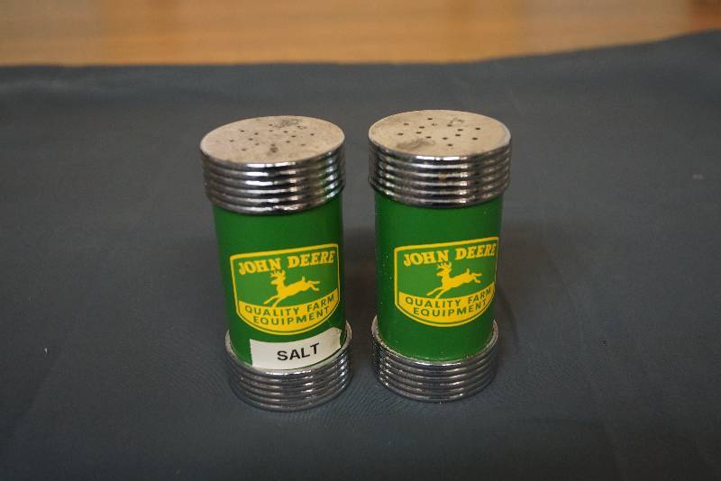 lot 1170 image: John Deere Salt and Pepper Shaker Set