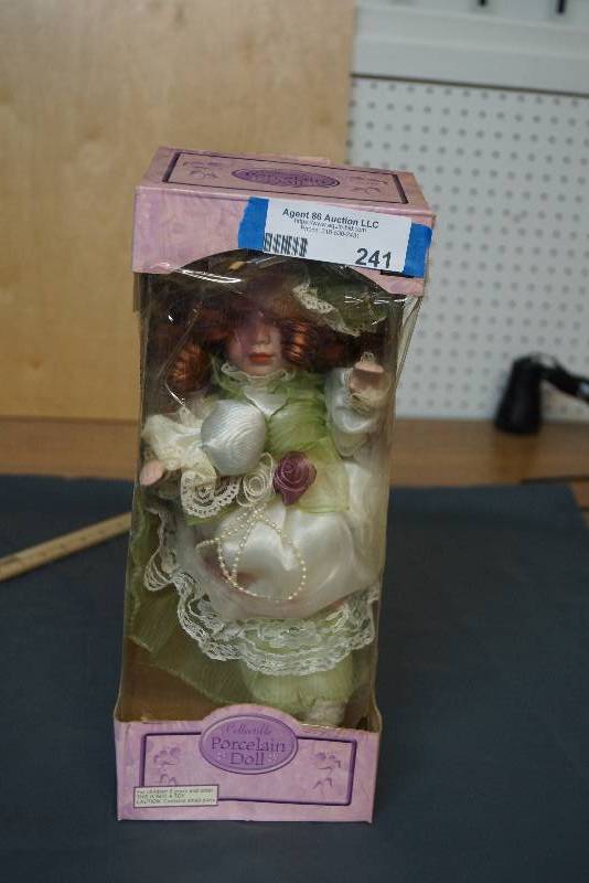 lot 241 image: Collectible Porcelain Doll