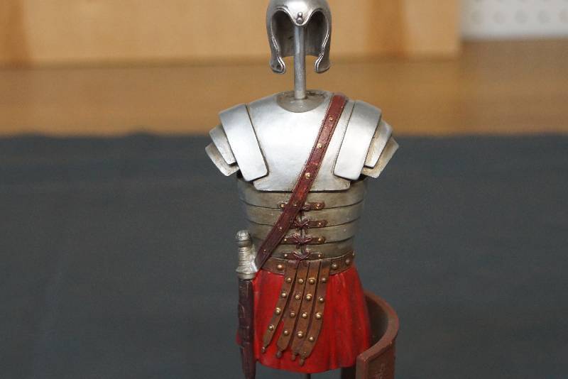lot 256 image: Mid-Evil  Body Metal Armour Statue