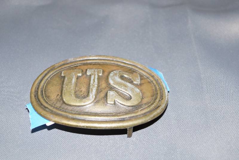 lot 257 image: Brass Belt Buckle US