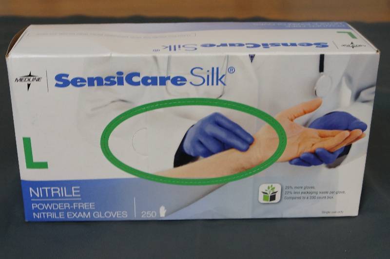 lot 263 image: Powder Free Exam Gloves  Size L