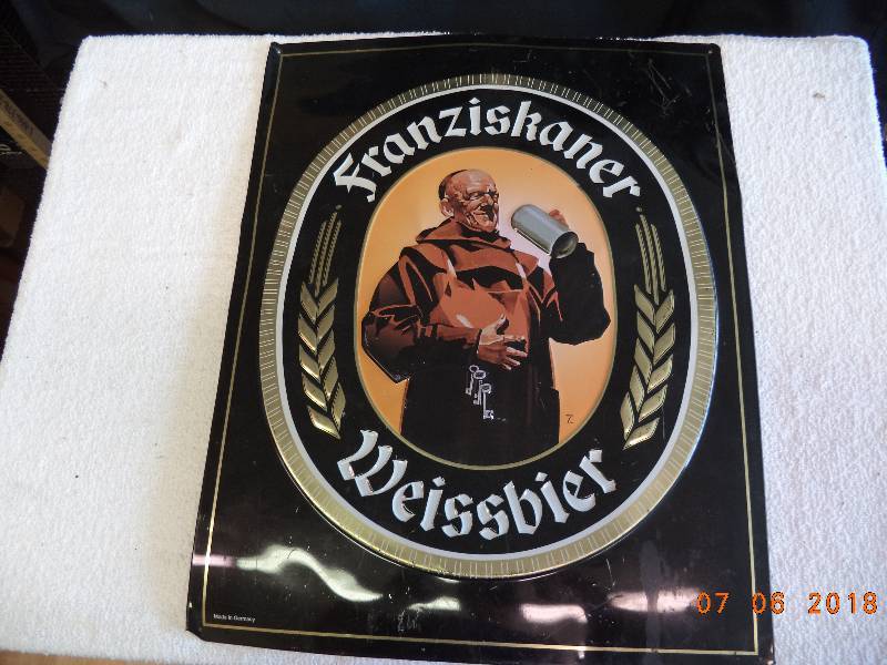 lot 1784 image: Metal German Beer Sign