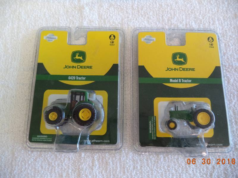 lot 1508 image: 187 Scale John Deere Tractors-  6420 and Model B