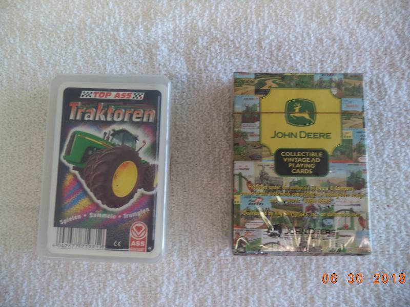lot 1522 image: Lot of 2- Playing Cards John Deere and Traktoren Game