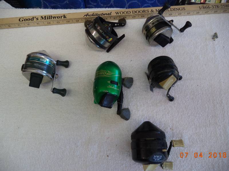 lot 1640 image: Lot of Various Fishing Reels