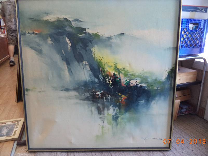 lot 1665 image: Large Framed Picture