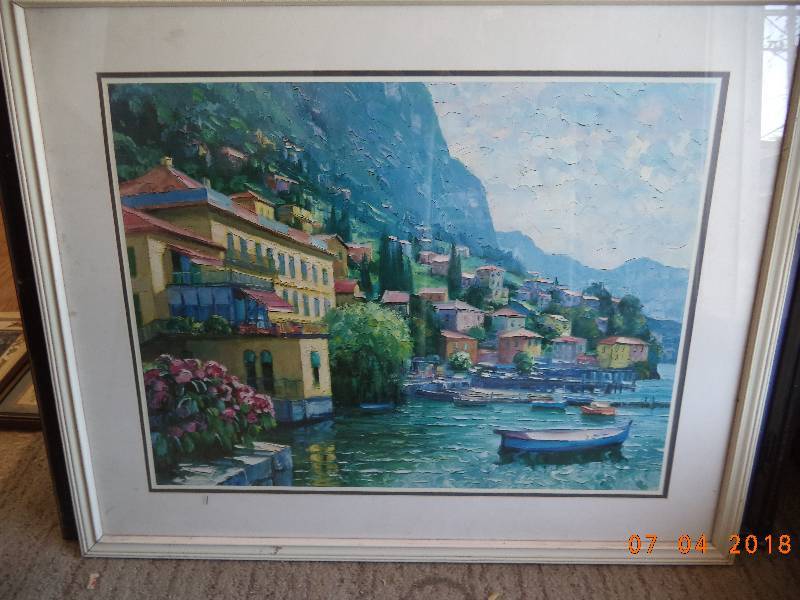 lot 1666 image: Large Framed Picture Lot of 2