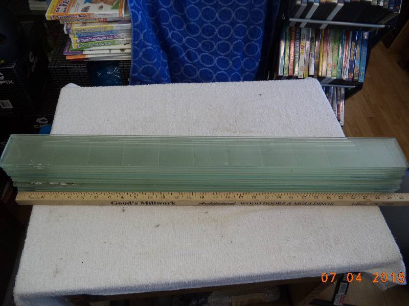 lot 1693 image: Glass Shelving