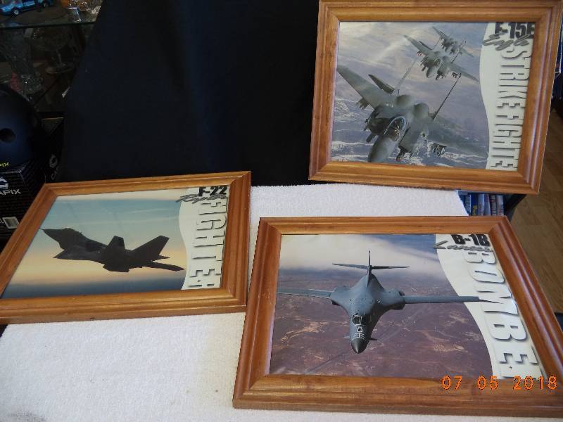 lot 1727 image: Airplane Picture Lot- Framed