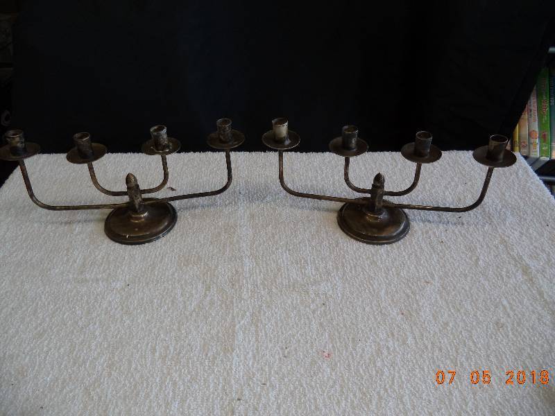 lot 1735 image: Candelabra Pair