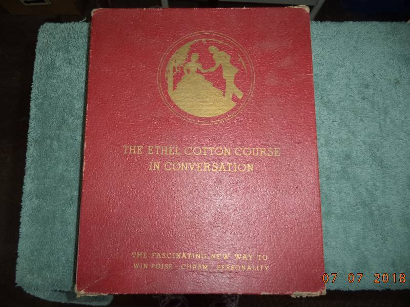 lot 1879 image: Ethel Cotton Course in Conversation  Slip Case 12 Lessons  Vintage