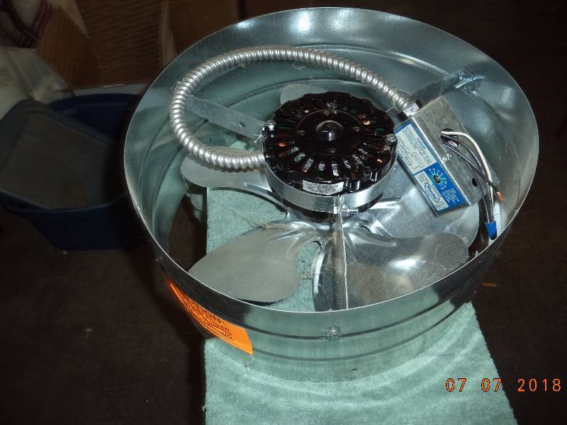 lot 1802 image: Gable Mount Power Vent