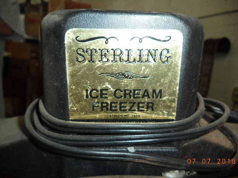 lot 1897 image: Sterling- Ice Cream Freezer