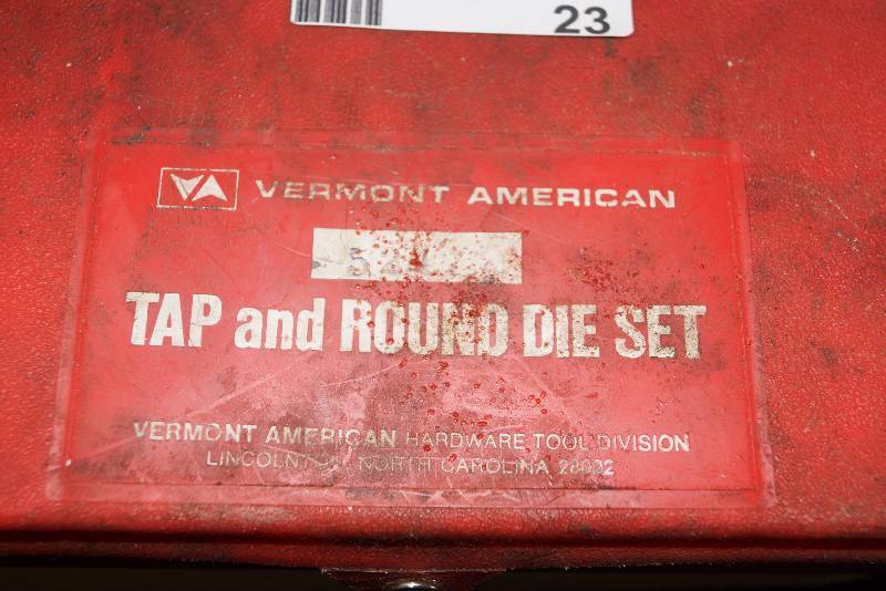 lot 23 image: Tap and Round Die Set