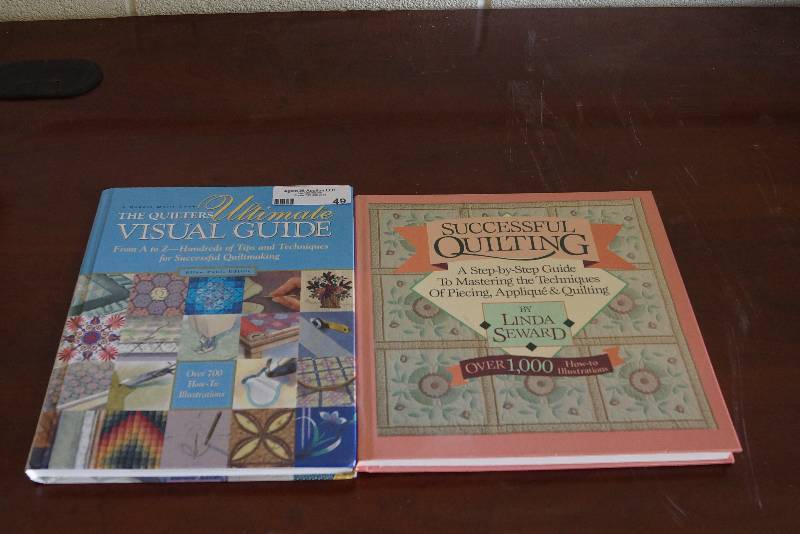 lot 49 image: 2- Quilting Books- Hardcover