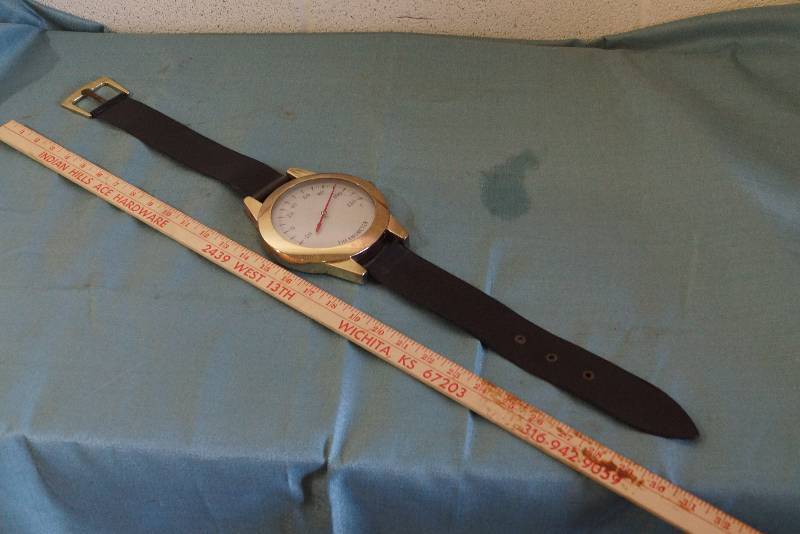 lot 60 image: Thermometer   Looks Like Wrist Watch- 30 inches Long