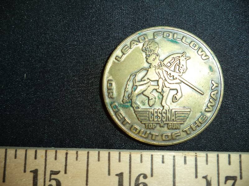 lot 1903 image: Cessna Aircraft Top Gun Coin