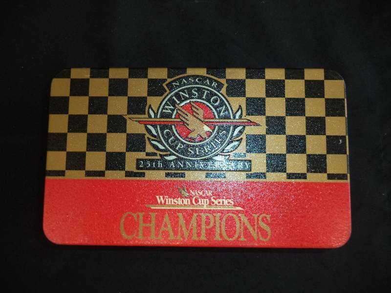 lot 1926 image: NASCAR Winston Cup- Sealed 50 Books of Matches and Tin