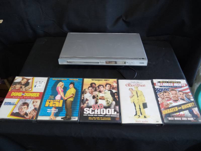 lot 1939 image: DVD Player and 5 Movies