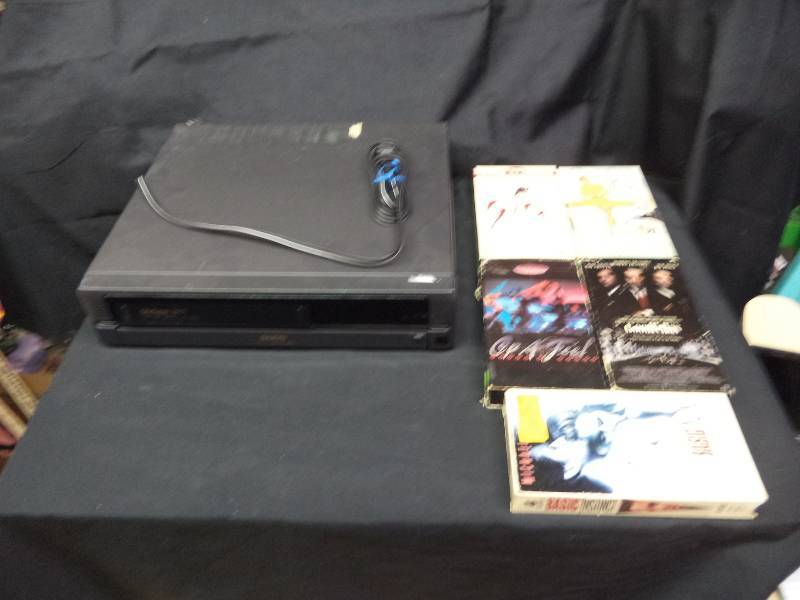 lot 2032 image: VHS player and Movie Lot